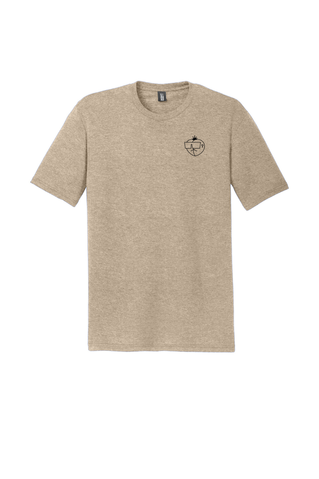 Beige Peach Logo Tee