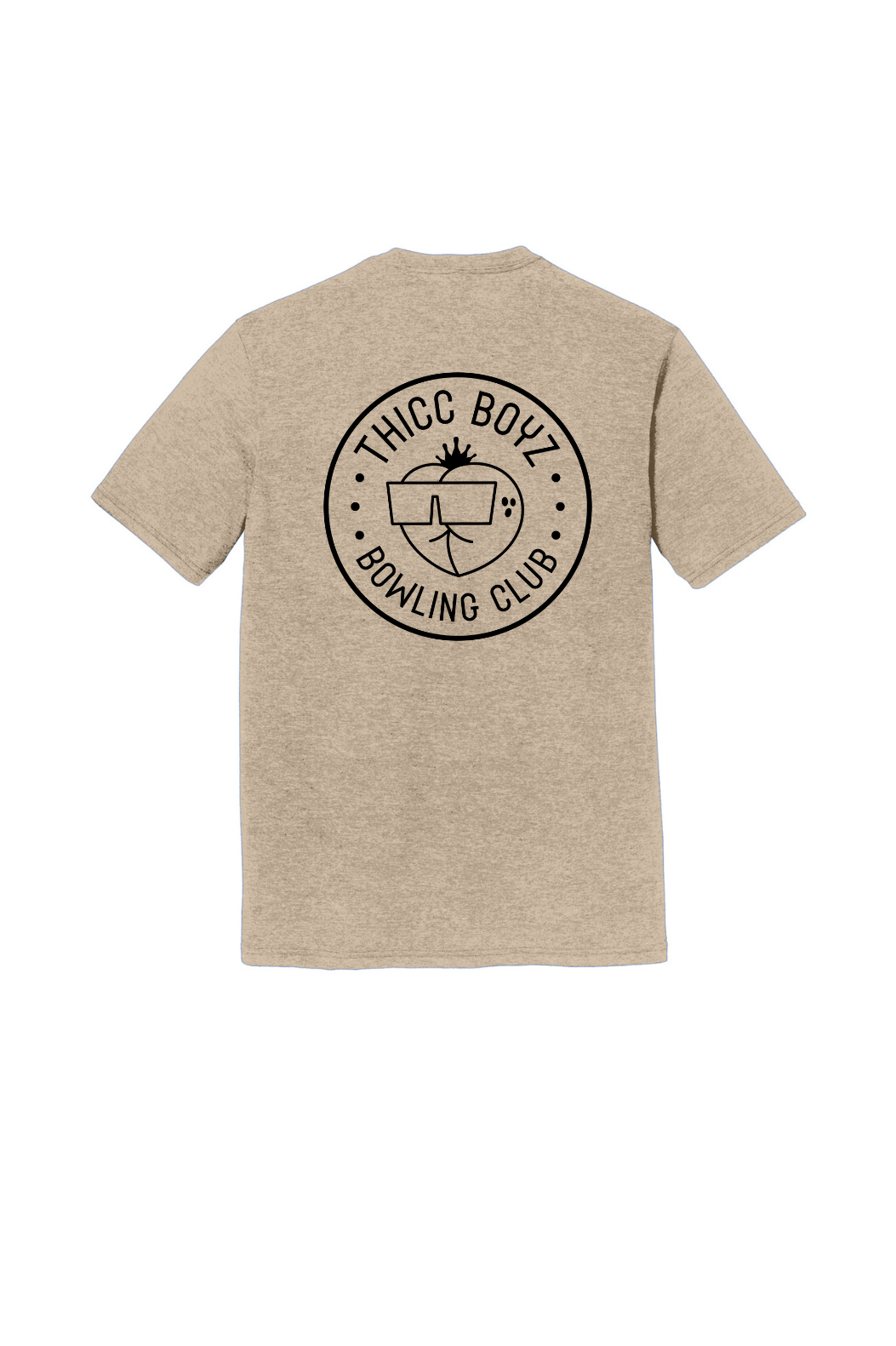 Beige Peach Logo Tee